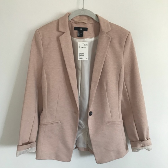 H&M Jackets & Blazers - NWT H&M Pink Blush Blazer Size 6